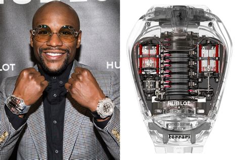 laferrari hublot floyd mayweather|Floyd Mayweather gold watch.